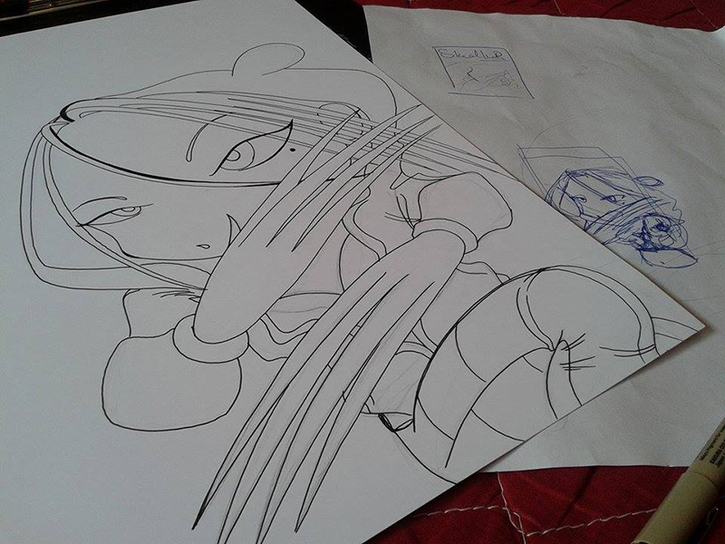 Koregore skecth Skullhunter Kupuri