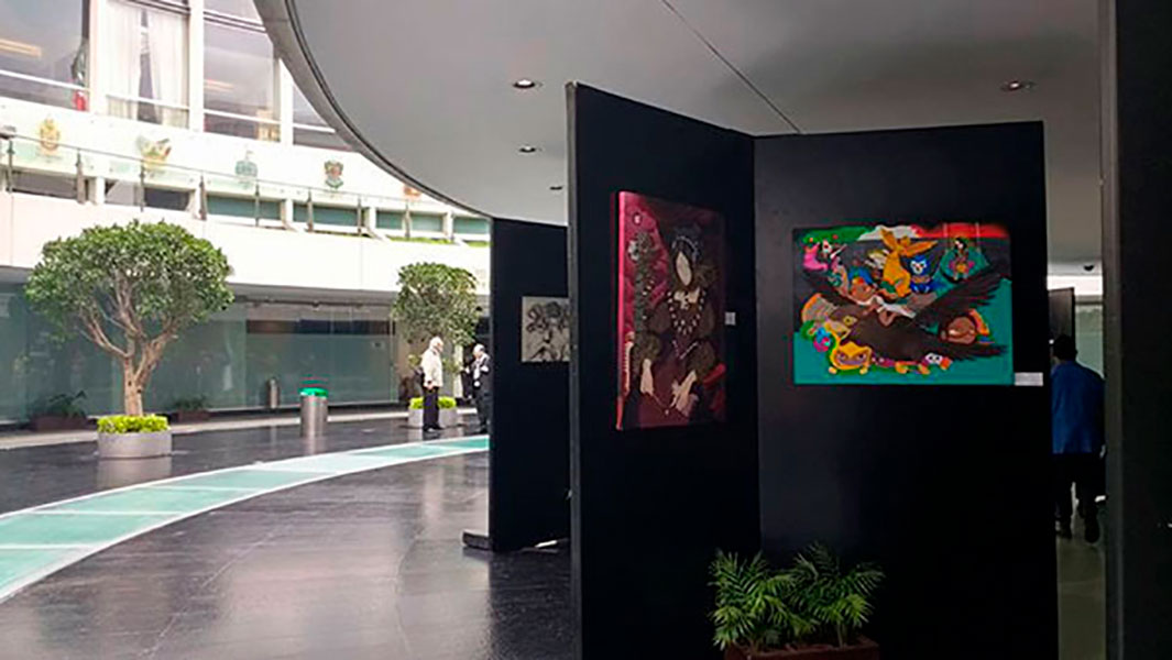 Koregore en “impulsARTE”, Exposición de Artistas Independientes, Senado de la República.